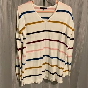 Striped cream sweater